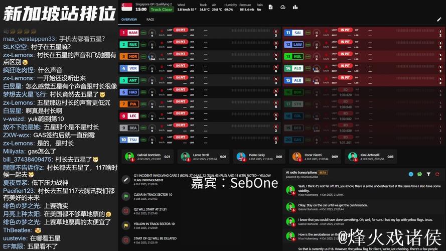 2026F1新加坡大奖赛网络直播:排位赛与正赛 2026F1新加坡大奖赛网络直播:排位赛与正赛